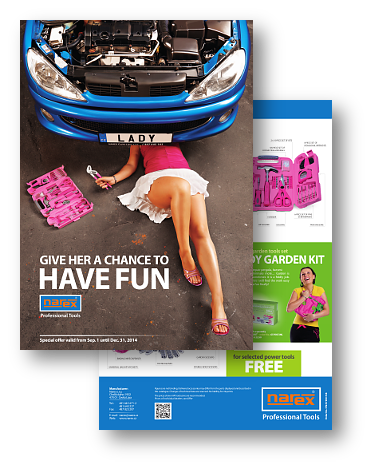 Promotional leaflet &bdquo;GIVE HER A CHANCE TO
HAVE FUN&rdquo;