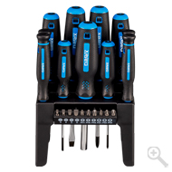 21-piece set of CrV manual screwdrivers, micro-screwdrivers and driver bits – 65405965 1